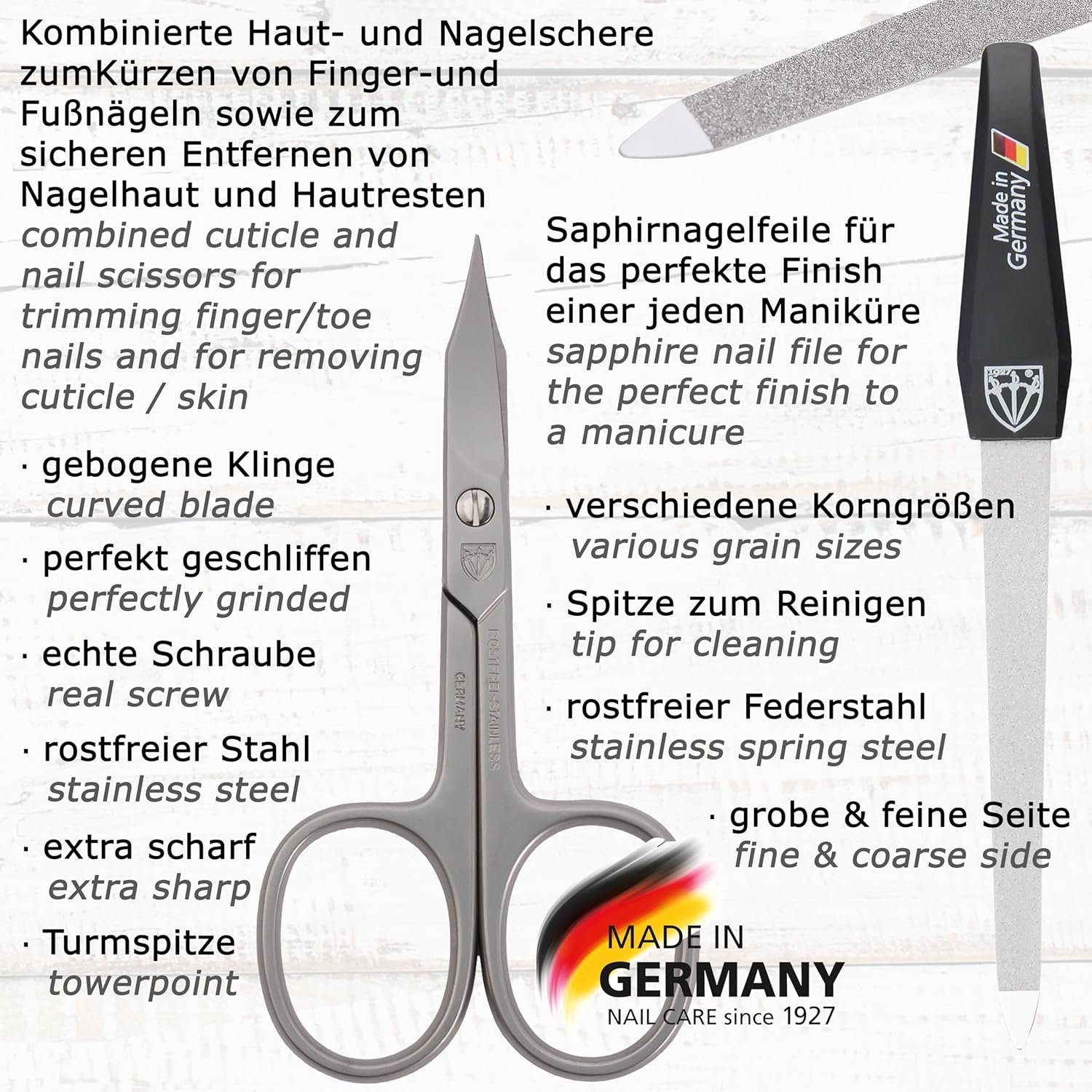 3 Swords Germany – MEN's kit - manicure pedicure beard ear ALL IN ONE - stainless steel tools - Image 3