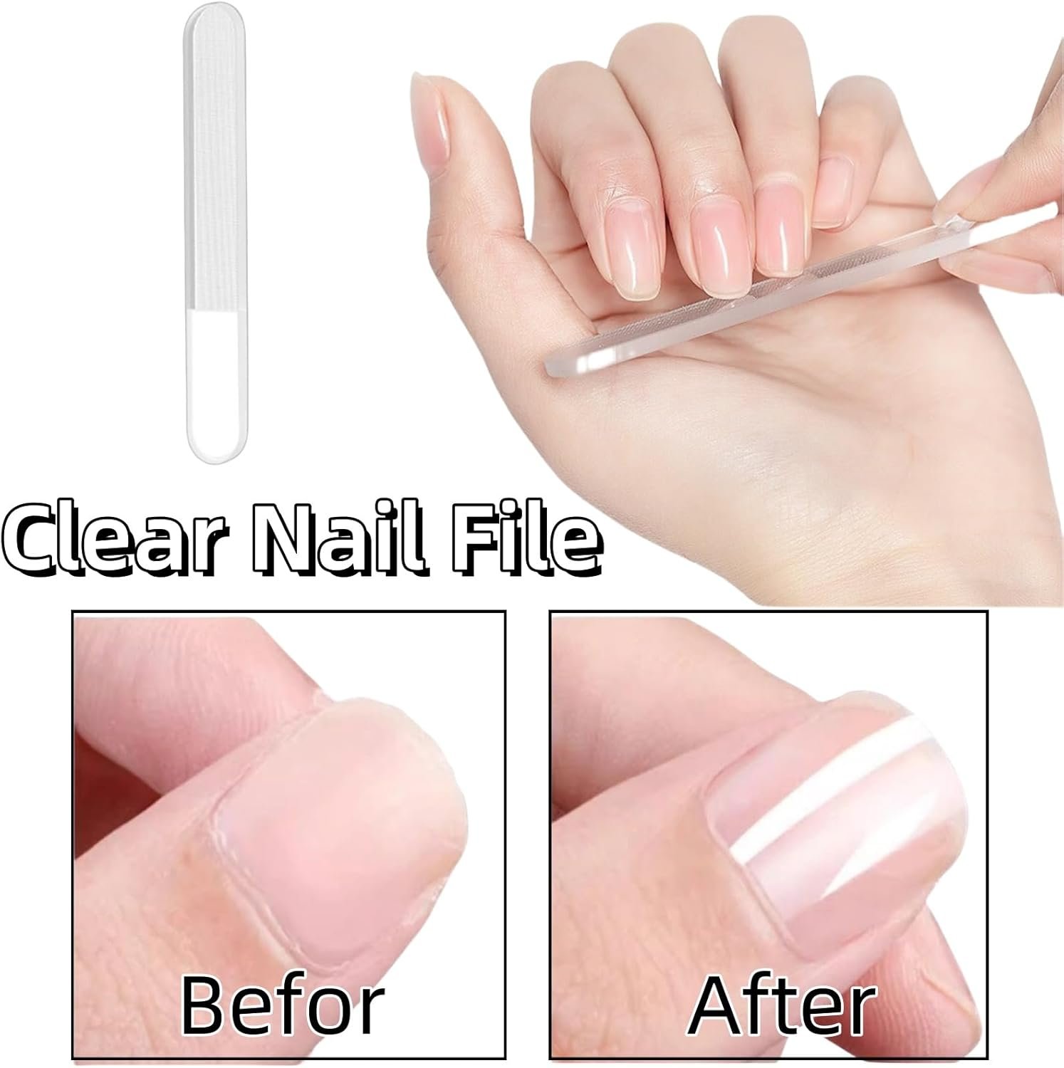 Manicure Set for Men & Women, 5 Piece Nail Care Kit, Portable Nail Clippers for Travel Stainless Steel Nail Tools with Red Case Suitable for Home, Office, Outdoor Travel Kit - Image 3