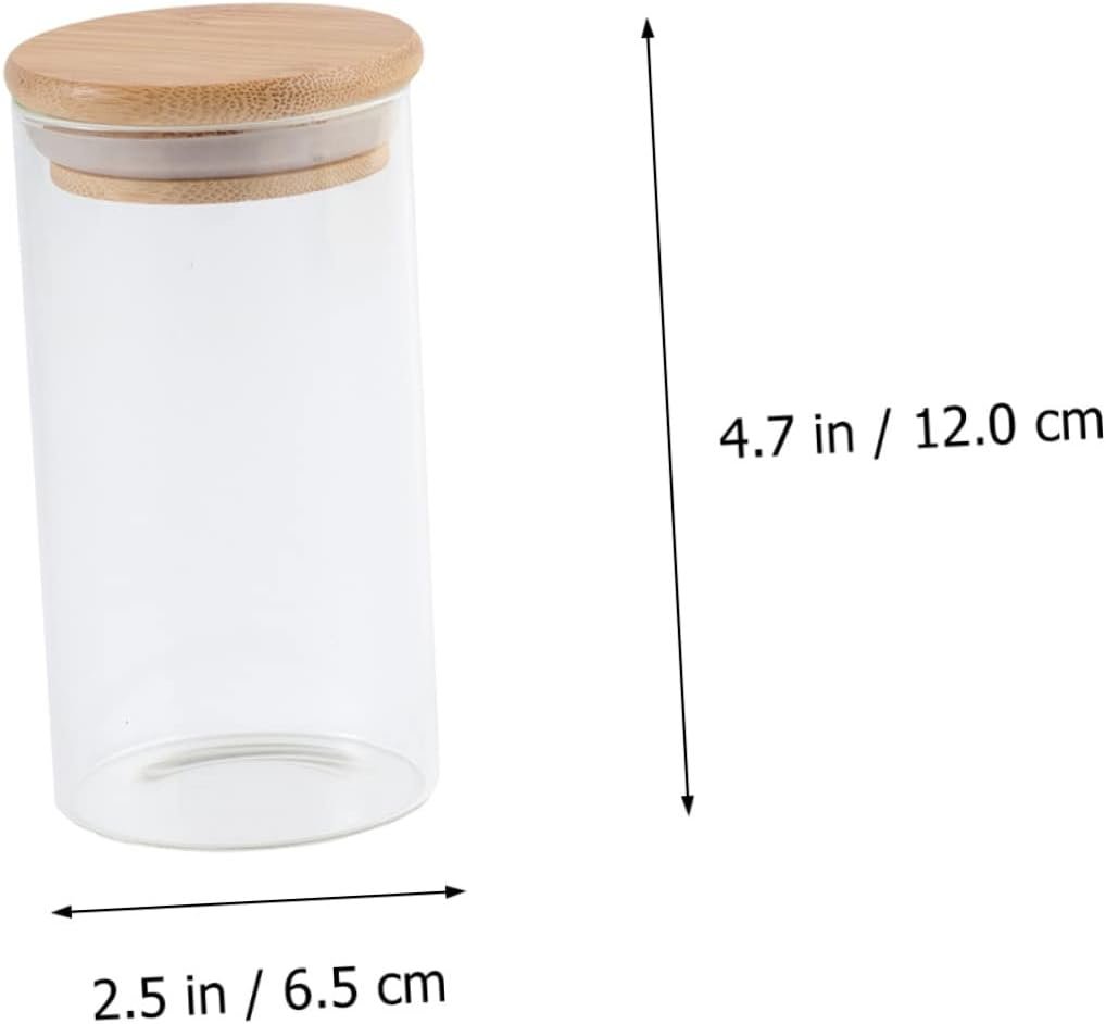 Luxshiny Glass Sealed Jar Set 350ml Storage Jars Clamp Lids for Airtight Storage of Cereals Tea Nuts - Image 3