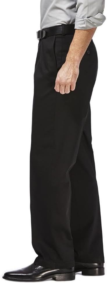Haggar Men's Premium No Iron Khaki Classic Fit Flat Front Casual Pant (Regular and Big & Tall Sizes) - Image 8