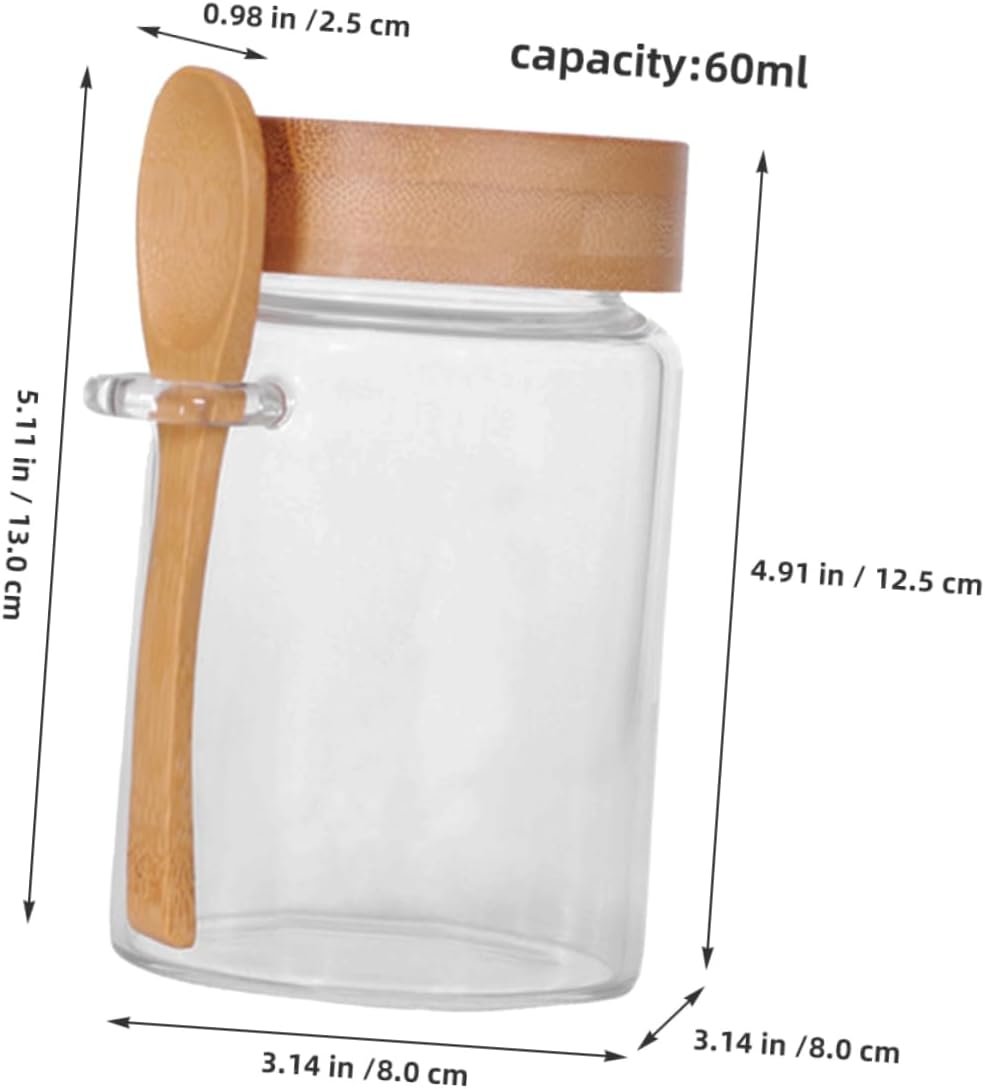 Glass Food Storage Jar with Lid Airtight Container for Beans Oats and Snacks Easy Access Wide Mouth Design for Kitchen and Home Use - Image 5