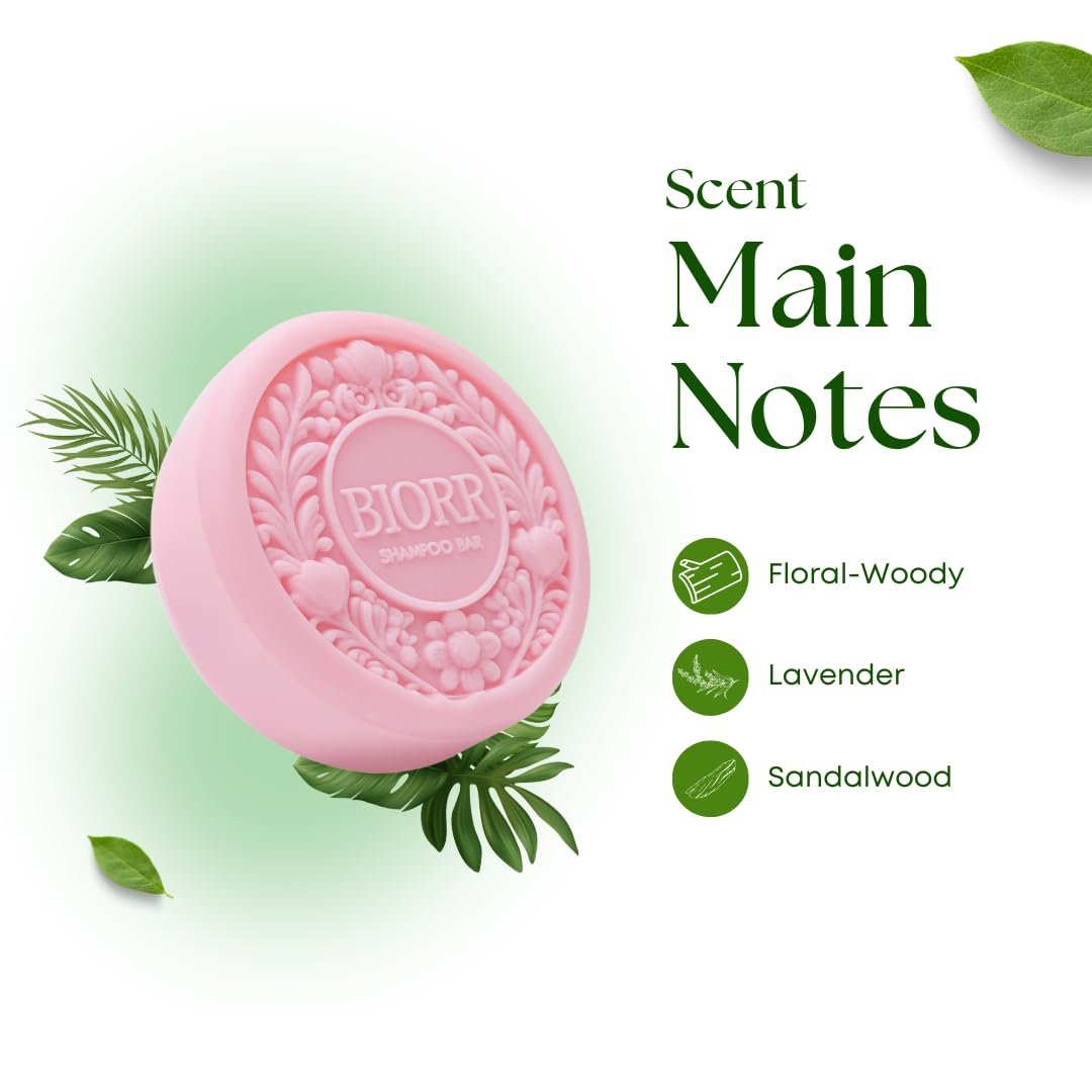 Anti-Dandruff Shampoo & Conditioner Bar Set with Neem & Tea Tree – Soothing Scalp Care for Flake Control & Hydration | 2 x 3.5 oz Bars | BIORR Luxe Collection | Vegan, Plastic-Free, Unisex - Image 5