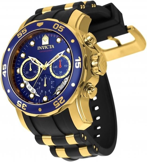 Invicta Men's 6983 Pro Diver Collection Chronograph Blue Dial Black Polyurethane Watch - Image 3