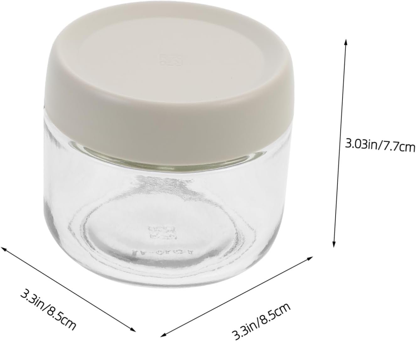 Zerodeko Sealed Glass Food Storage Jar Set 3pcs Airtight Coffee Bean Storage Container - Image 3