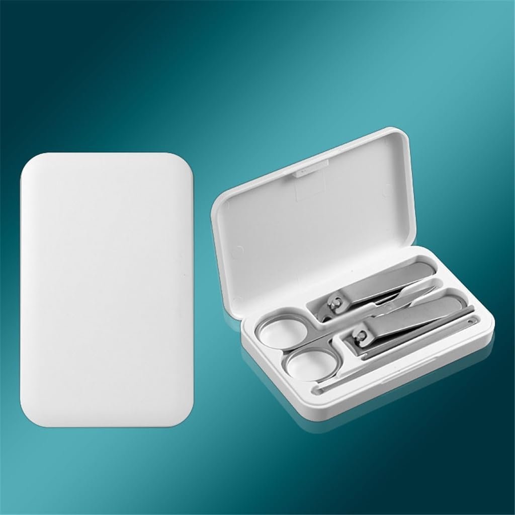 Stainless Steel 5 Piece Manicure Scissors Nail Clippers Nail Art Set Nail Clippers for Men and Women - Image 3