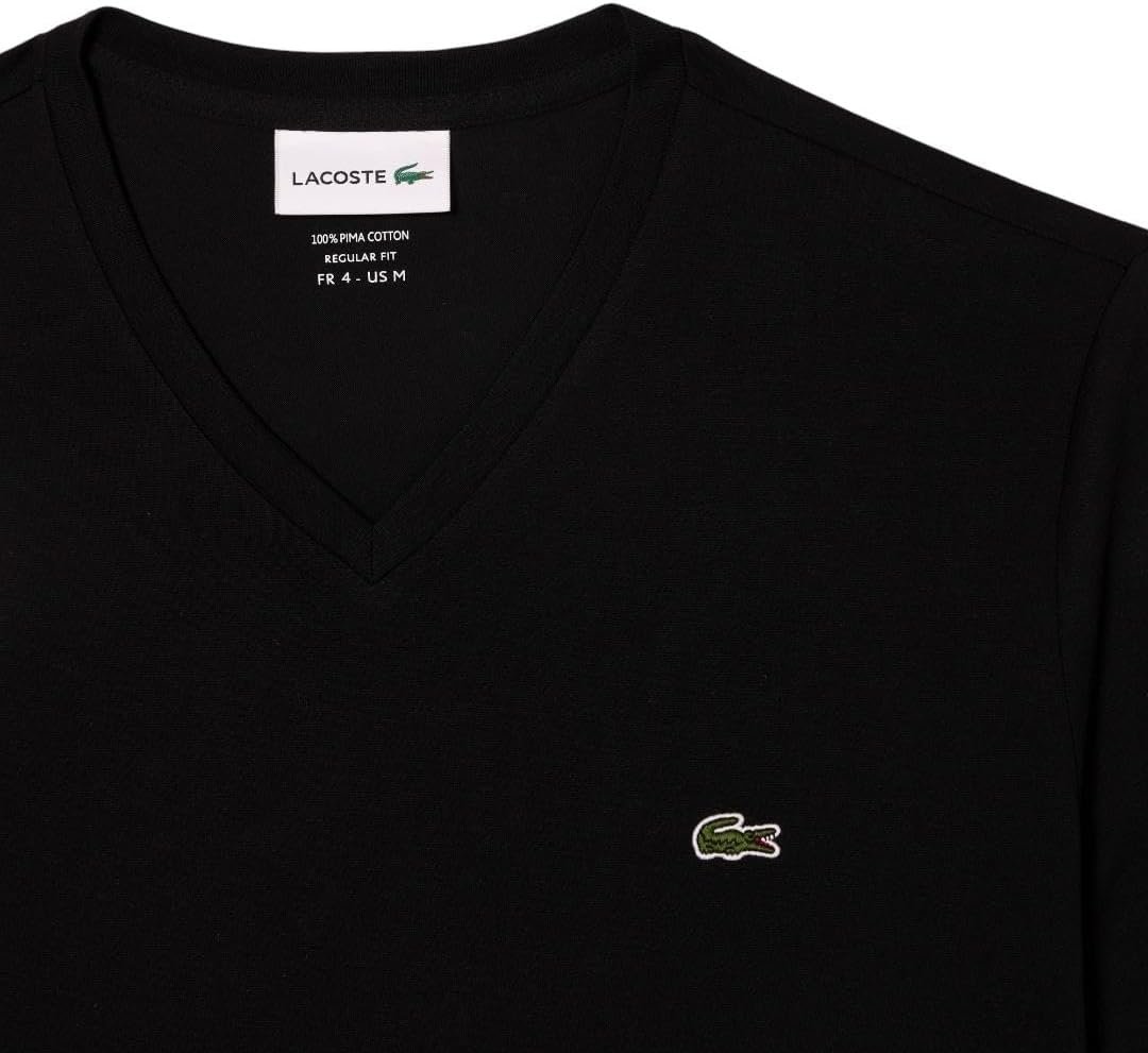 Lacoste Men's Legacy Short Sleeve V-Neck Pima Cotton Jersey T-Shirt - Image 7