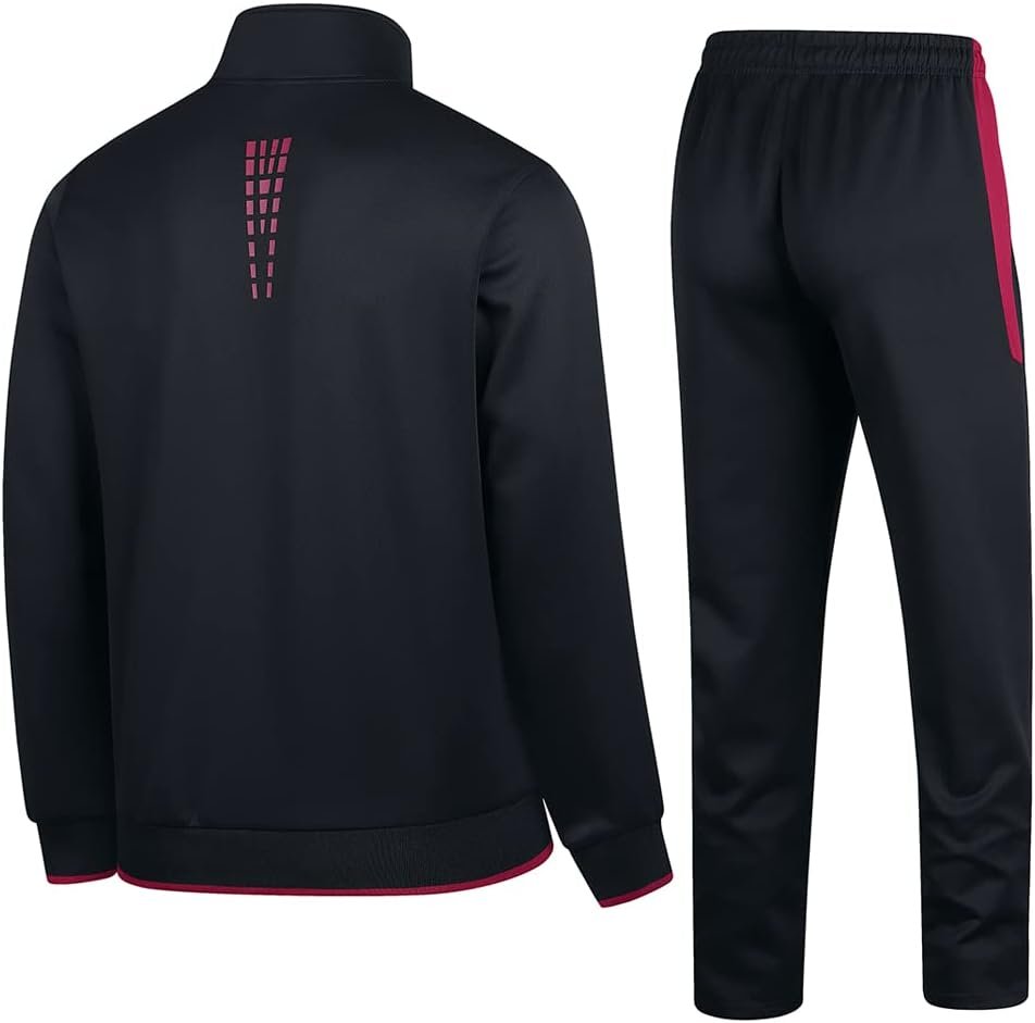 Men's Casual Athletic Tracksuit Long Sleeve Sweatsuit Set Full Zip Running Jacket and Pants 2 Piece Outfits - Image 3