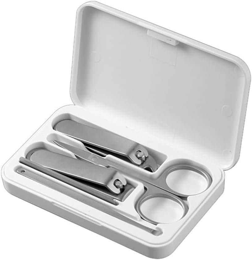 Stainless Steel 5 Piece Manicure Scissors Nail Clippers Nail Art Set Nail Clippers for Men and Women - Image 2