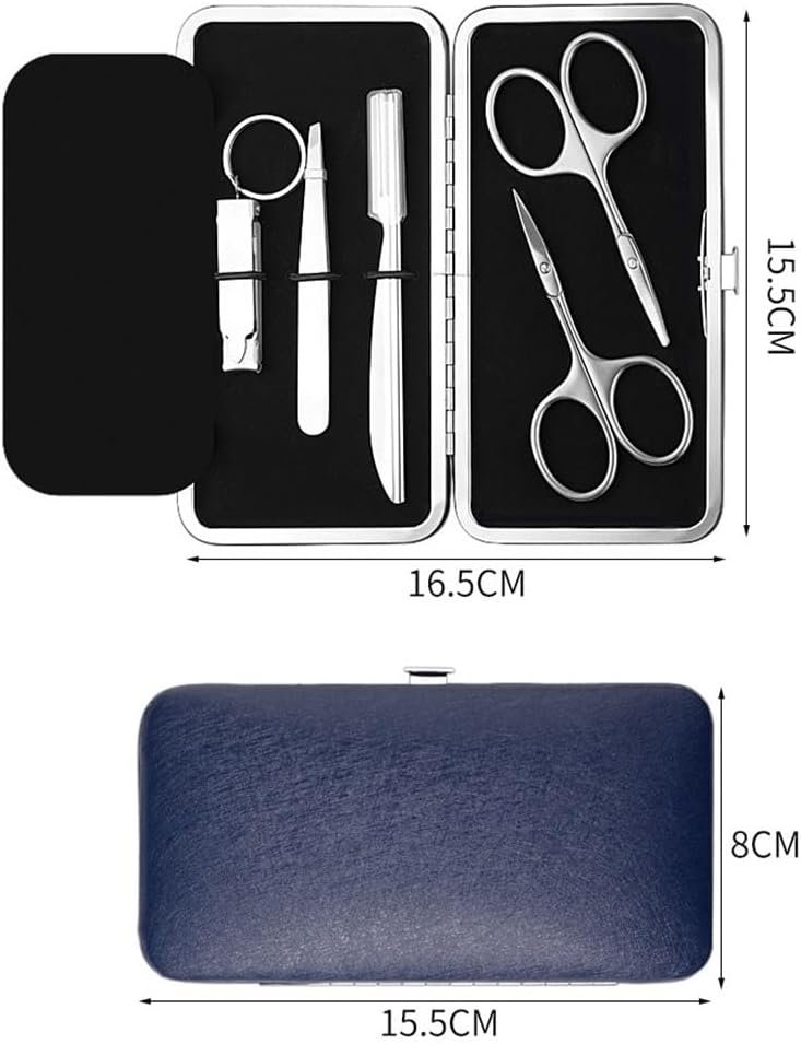 Men's Grooming Kit Nose Hair Scissors Beauty Scissors Eyebrow Trimming Tool Nail Clipper Set - Image 7