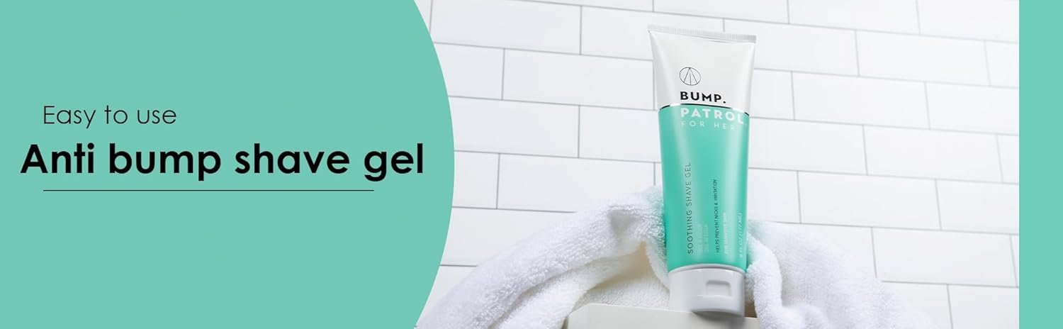 Bump Patrol For Her Soothing Shave Gel for Women - Prevents Razor Burn & Razor Bumps, Soothing Aloe Vera & Menthol for Bikini Area, Underarms, & Legs, Sensitive Skin - Rose & Lavender Scent - 6 Fl Oz - Image 7