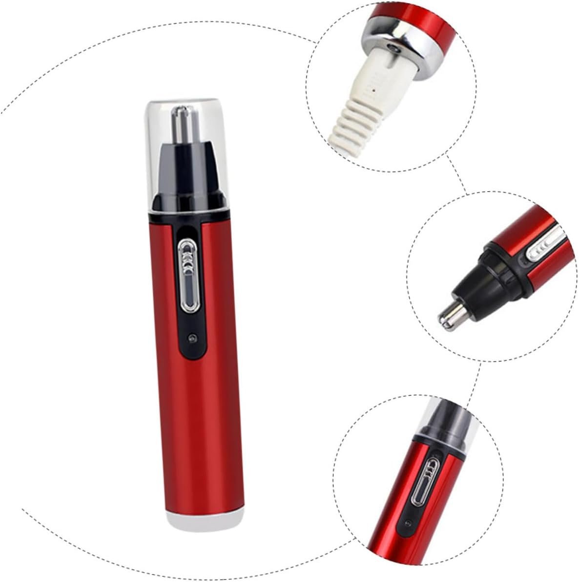 1Pc Rechargeable Nose Hair Trimmer Eyebrow Shaver for Men and Women Painless Electric Nose Hair Lightweight Durable for Travel Material Easy to Clean - Image 10