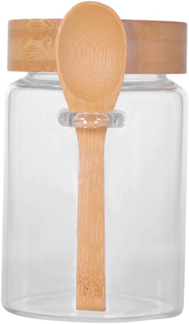 Glass Food Storage Jar with Lid Airtight Container for Beans Oats and Snacks Easy Access Wide Mouth Design for Kitchen and Home Use - Image 2