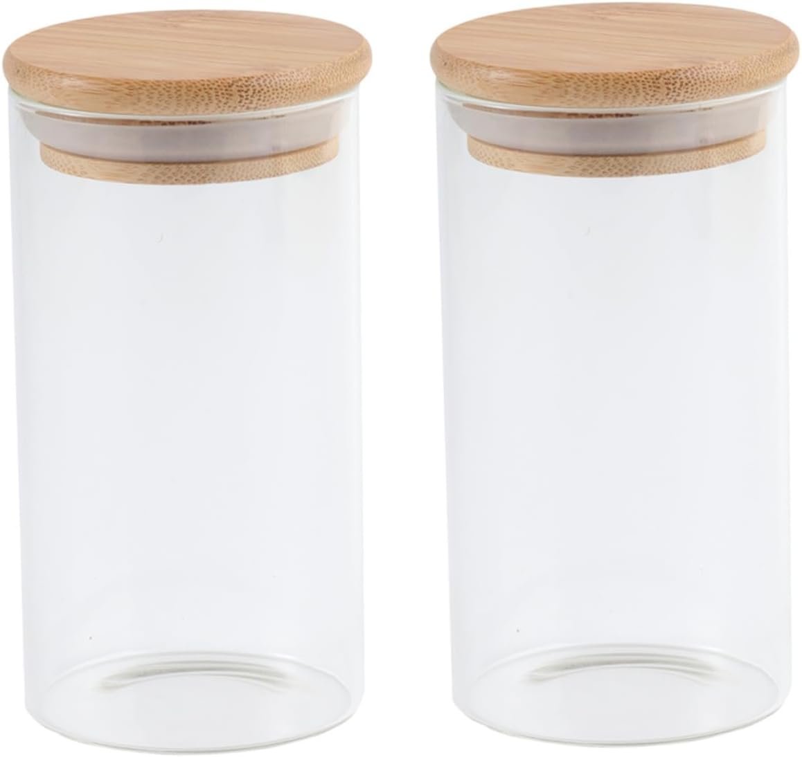 Luxshiny Glass Sealed Jar Set 350ml Storage Jars Clamp Lids for Airtight Storage of Cereals Tea Nuts - Image 2
