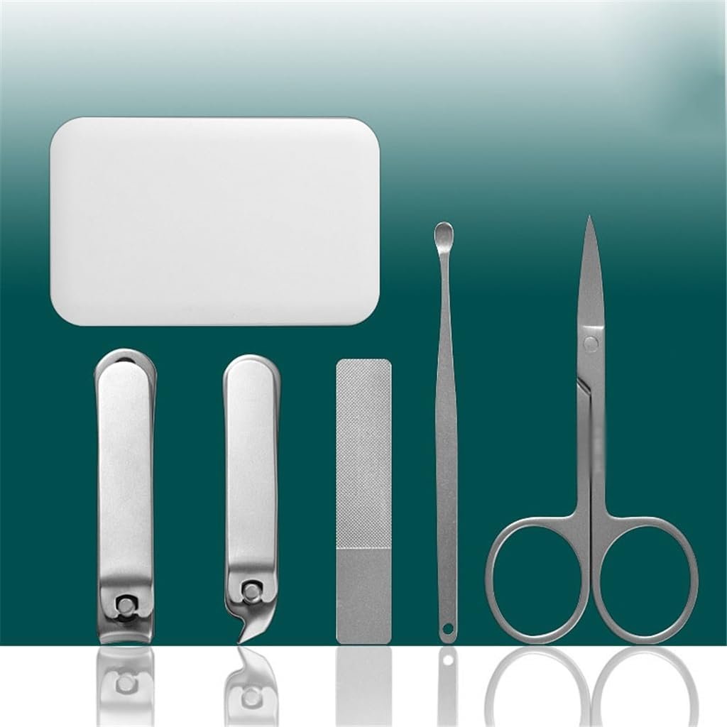 Stainless Steel 5 Piece Manicure Scissors Nail Clippers Nail Art Set Nail Clippers for Men and Women - Image 5