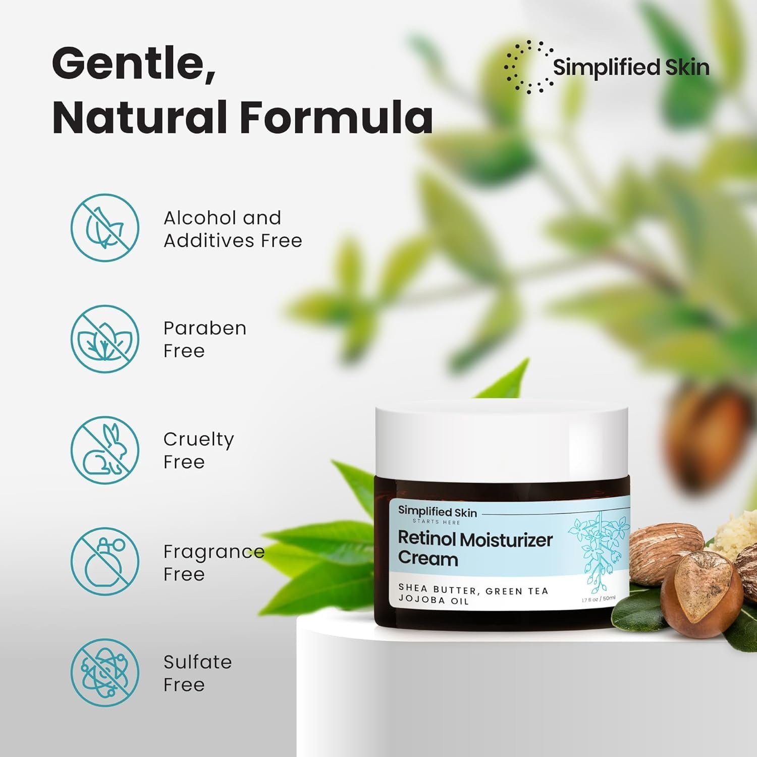 Retinol Cream for Face (Pack of 3) - 2.5% Retinol Moisturizer with Vitamin E & Hyaluronic Acid for Anti-Aging & Wrinkles - Hydrating Facial Moisturizer Cream - 1.7 Oz - Image 5