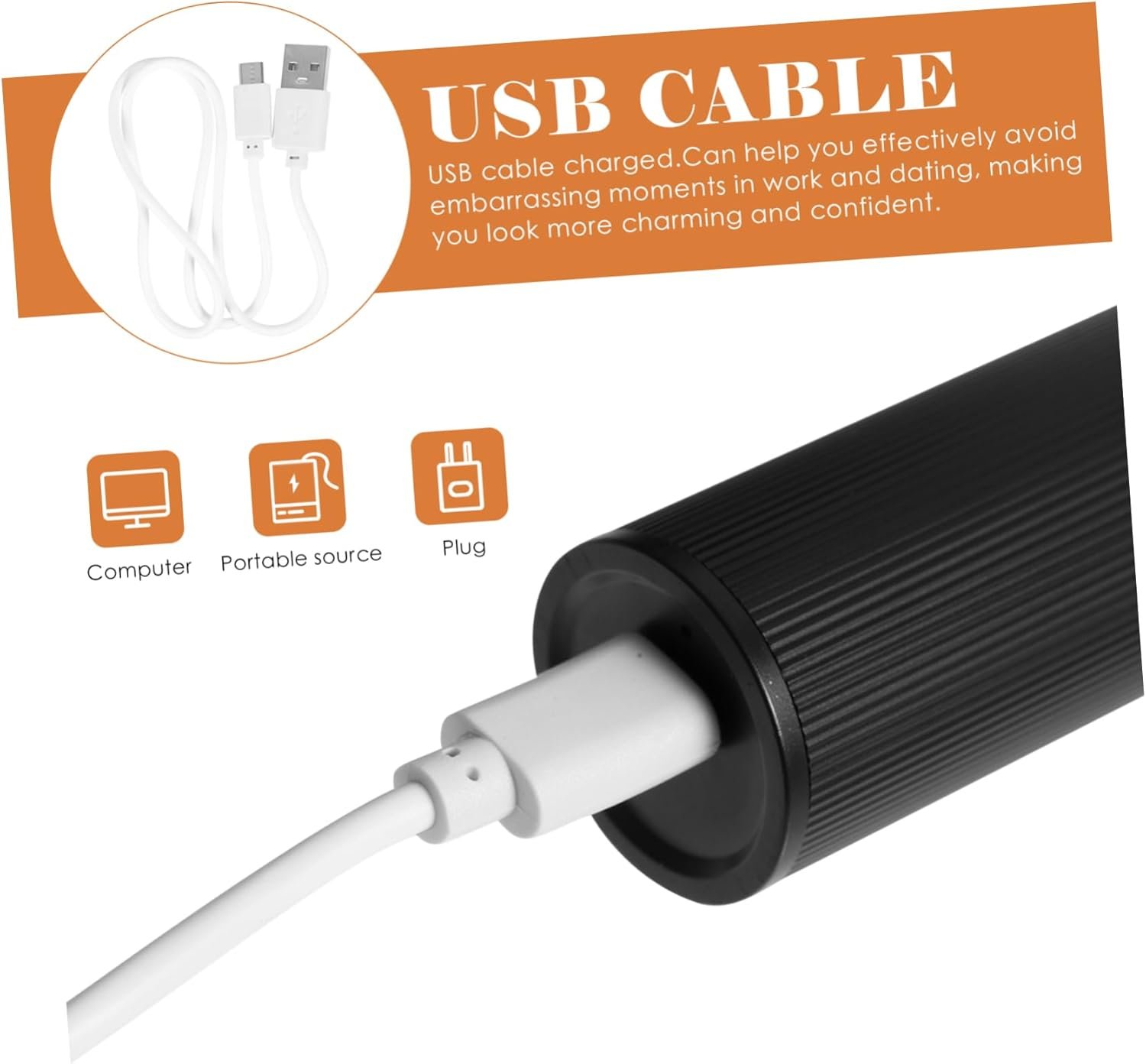 1Set Electric Nose Hair Trimmer Personal Care Device for Easy Hair Removal Painless Nose Hair Cleaning Tool for Men Women Compact Design Black - Image 3