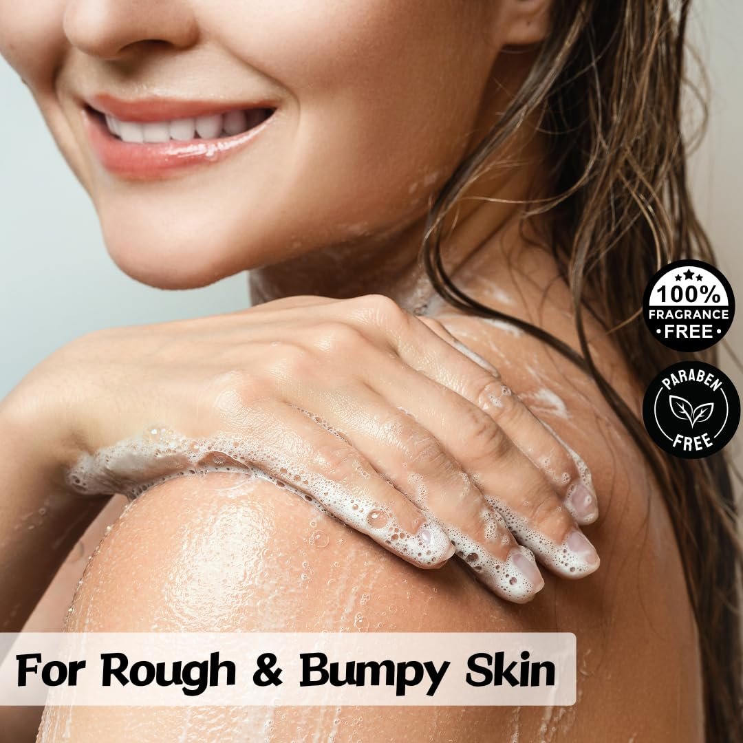 Unscented Body Bar Soap for Women with Oily Skin – White Clay, Salicylic Acid, Ceramides & Vitamin C for Gentle Cleansing – 2 Bars - Image 5