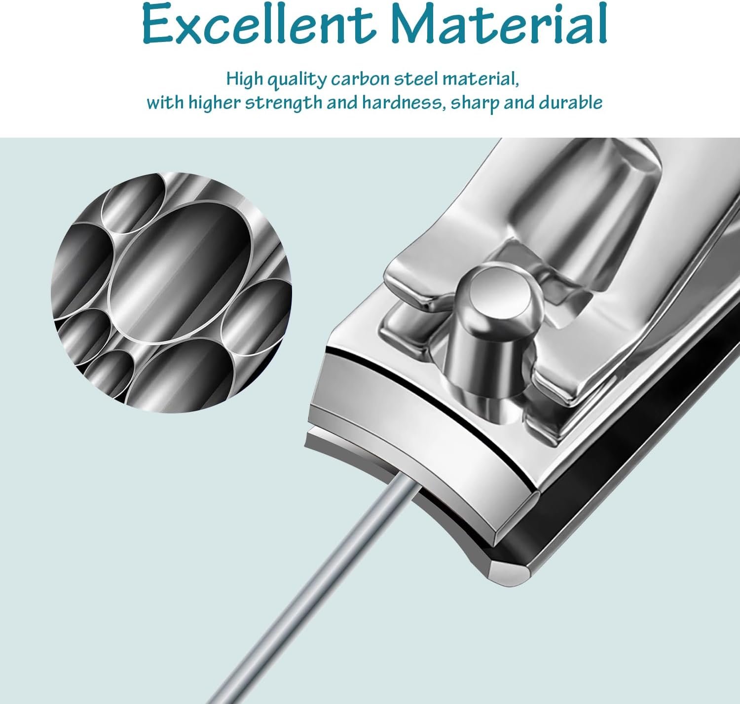 Manicure Set Professional Nail Clippers Pedicure Kit, 30 Pieces Stainless Steel Nail Care Tools Grooming Kit with Luxurious Travel Leather Case for Men and Women - Image 8