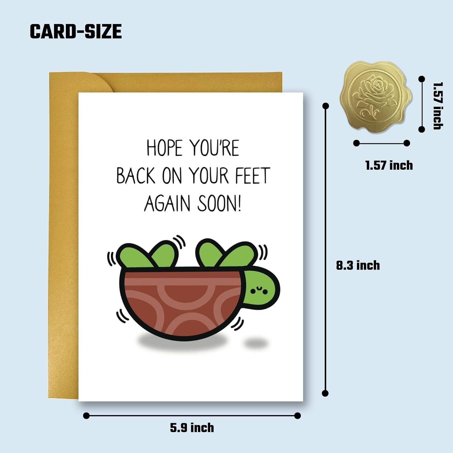 Funny Get Well Cards - Get Well Soon Card - After Surgery Recovery Gifts for Women Men - Feel Better Gifts for Him Her Friends B - Image 4