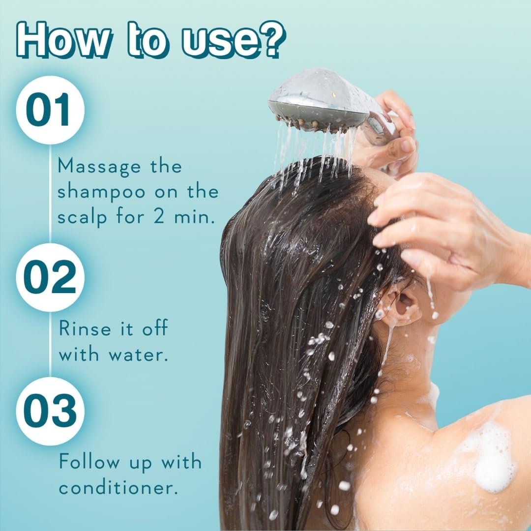 Hydrating AHA BHA Anti Dandruff Shampoo For Women & Men-Paraben & Sulphate Free Shampoo 250ml - Image 8