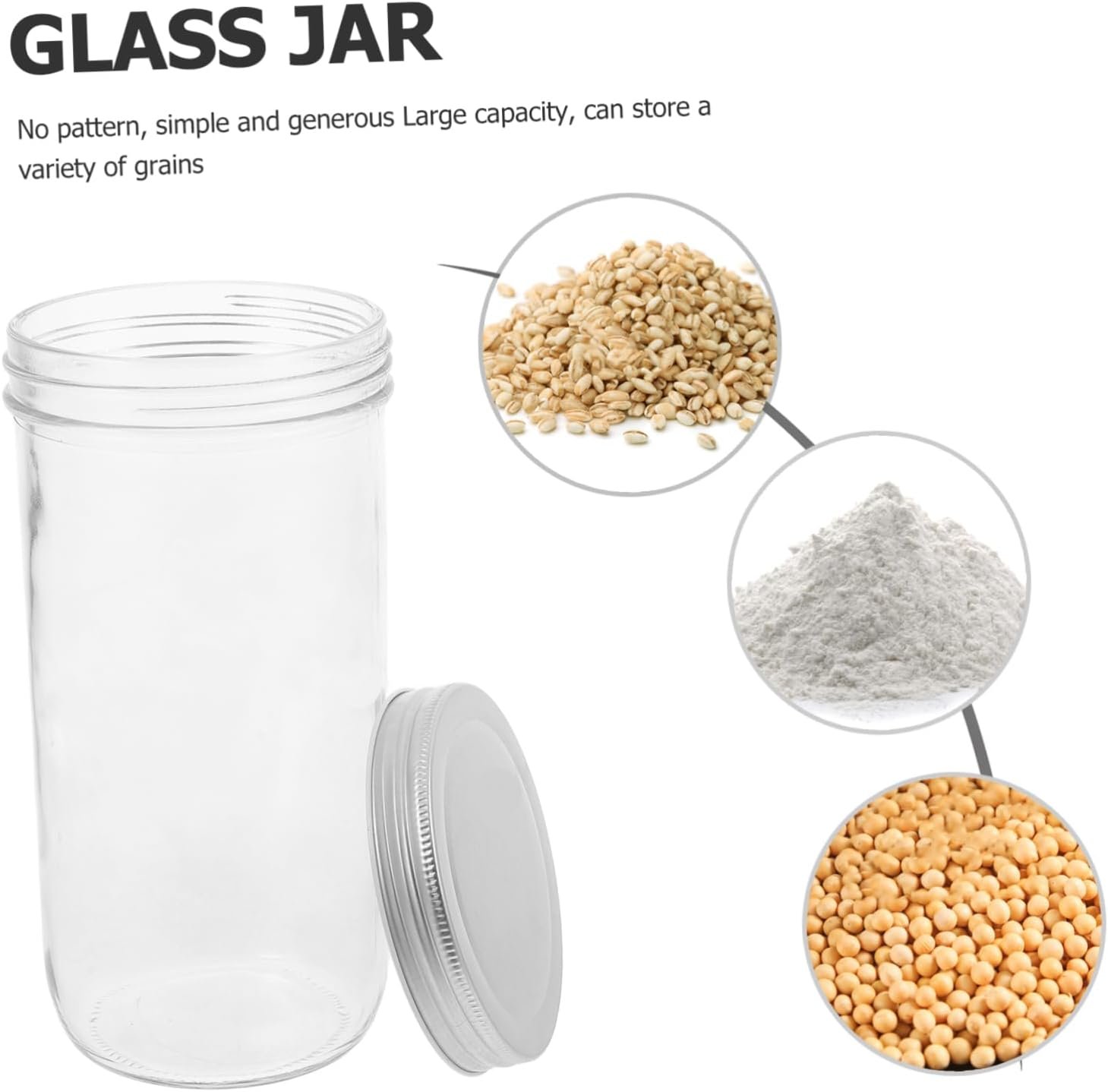 Airtight Glass Sealing Jar Storage Canister for Tea Sugar and Dried Foods Easy Access Wide Mouth Design for Kitchen Organization - Image 5