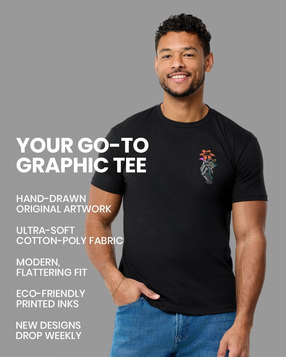 INTO THE AM Cool Graphic T-Shirts for Men S - 4XL Premium Quality Unique Graphic Art Tees - Image 5