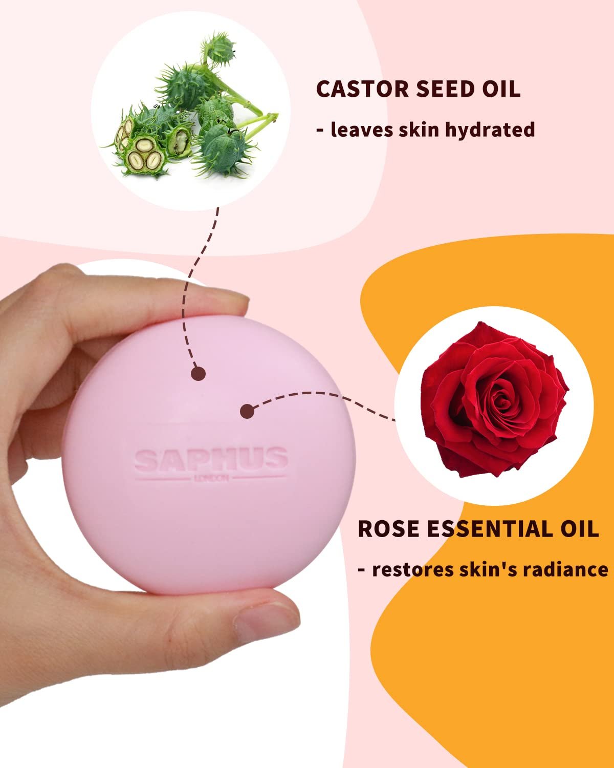 Face Wash Bar Facial Cleansing Bars Balancing Face Soap Cleanser Hydrating for Dull Dry Normal Skin, Amino Acid Facial Cleanser, Soap Free, Sulfate Free, Zero Waste - Image 4