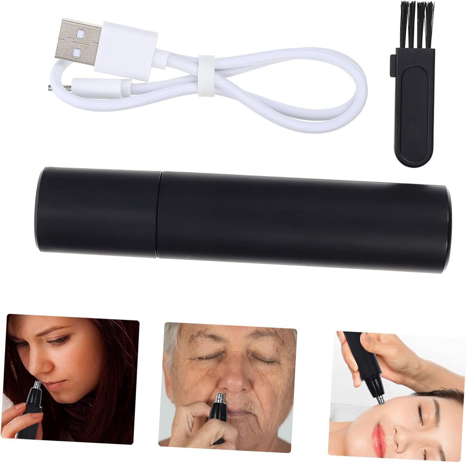 1Pc USB Rechargeable Nose Hair Trimmer Vibrissa Clipper for Men and Women Ergonomic Design Skin Friendly Lightweight Personal Care Device for Travel - Image 9