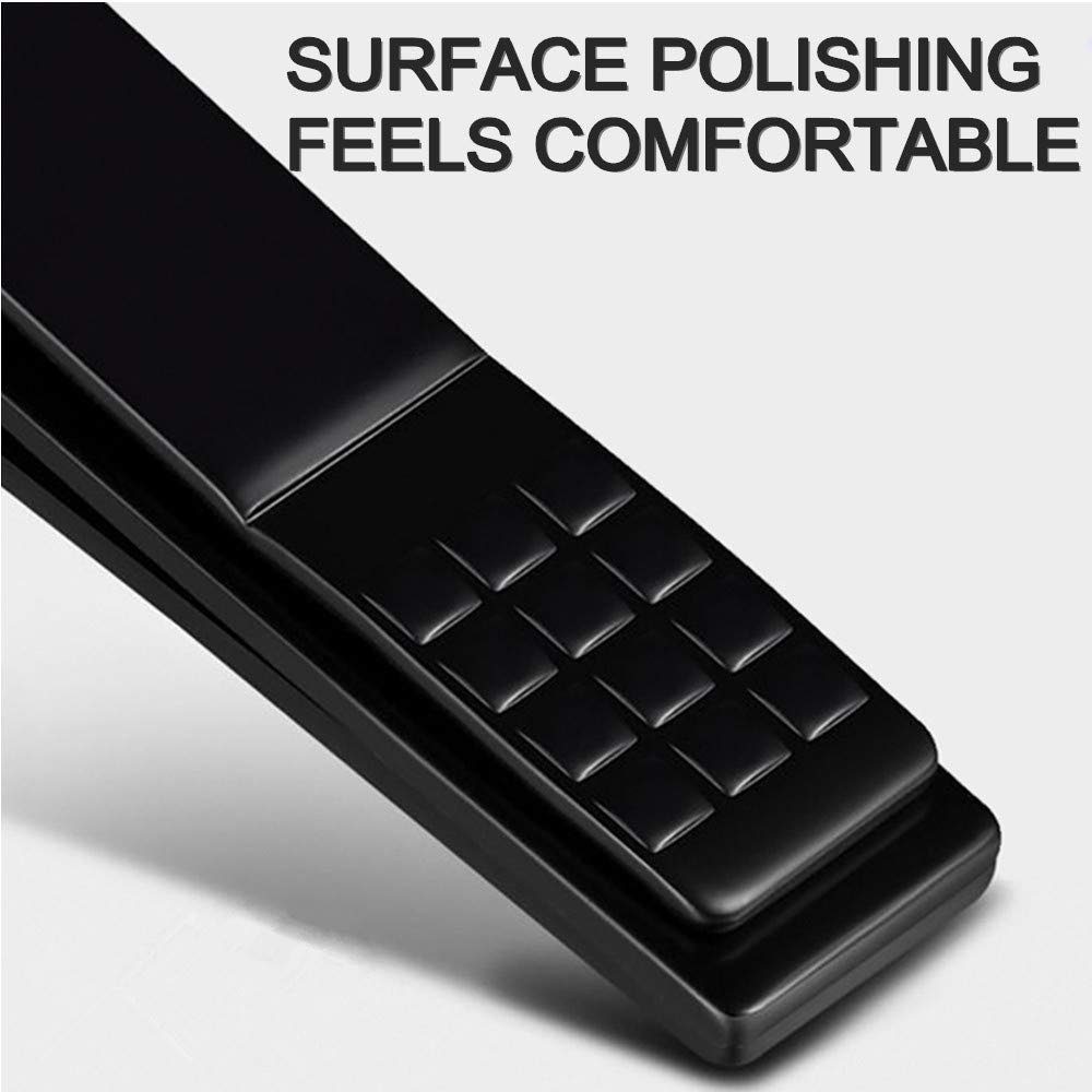 7pcs Manicure set, Nail Clippers Kit, Stainless Steel Manicure Kit, Nail Clipping Tools Portable Travel Grooming Kit, The Best Gift with Luxurious Case (Black-7) - Image 6