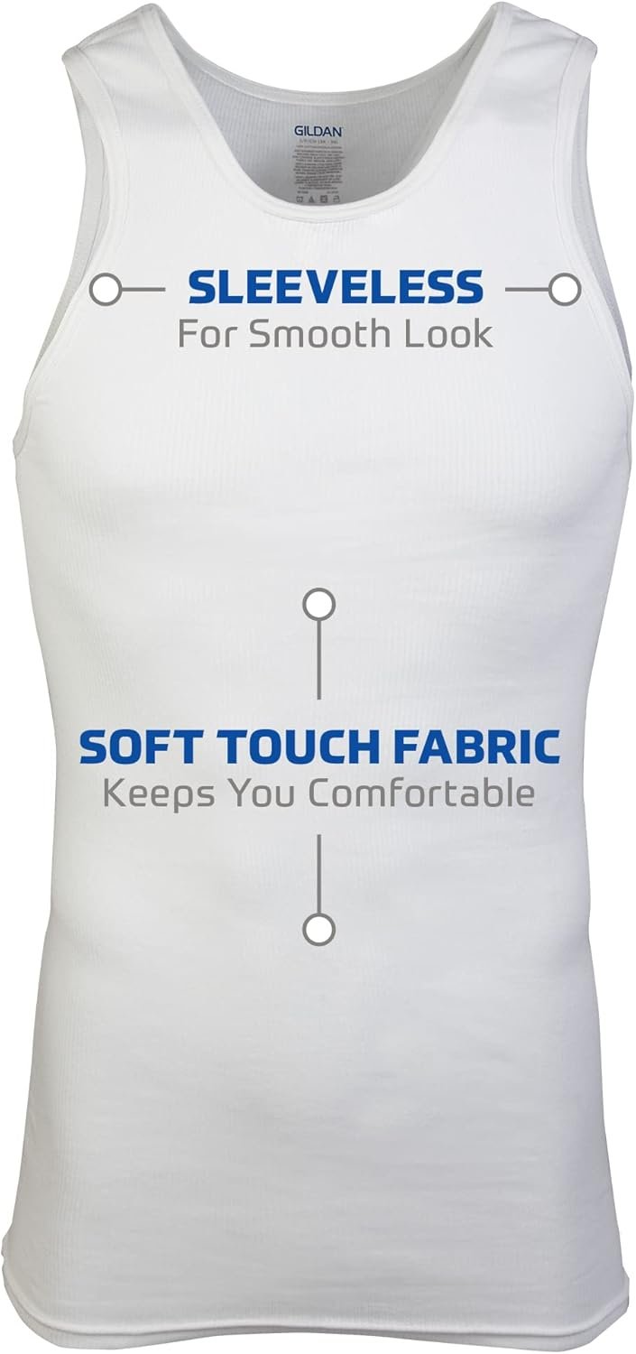 Gildan Men's A-Shirt Tanks, Multipack, Style G1104 - Image 3