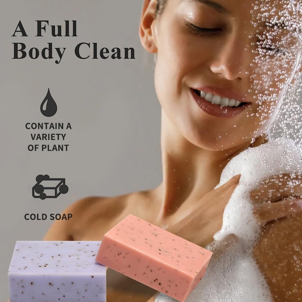 Essential Oil Soap Bar Set for Face & Body,Moisturizing,Softer Skin,Deep Cleansing,Natural Handmade Soap,Hypoallergenic Beauty Bar Sensitive Skin With Gentle Cleanser,For Men Women - Image 6