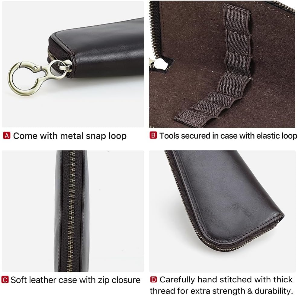 Full Grain Leather Manicre Set Case Travel Nail Clipper Pouch Empty for Men Personal Tools Pouch By Handmade (Case Only) - Image 4
