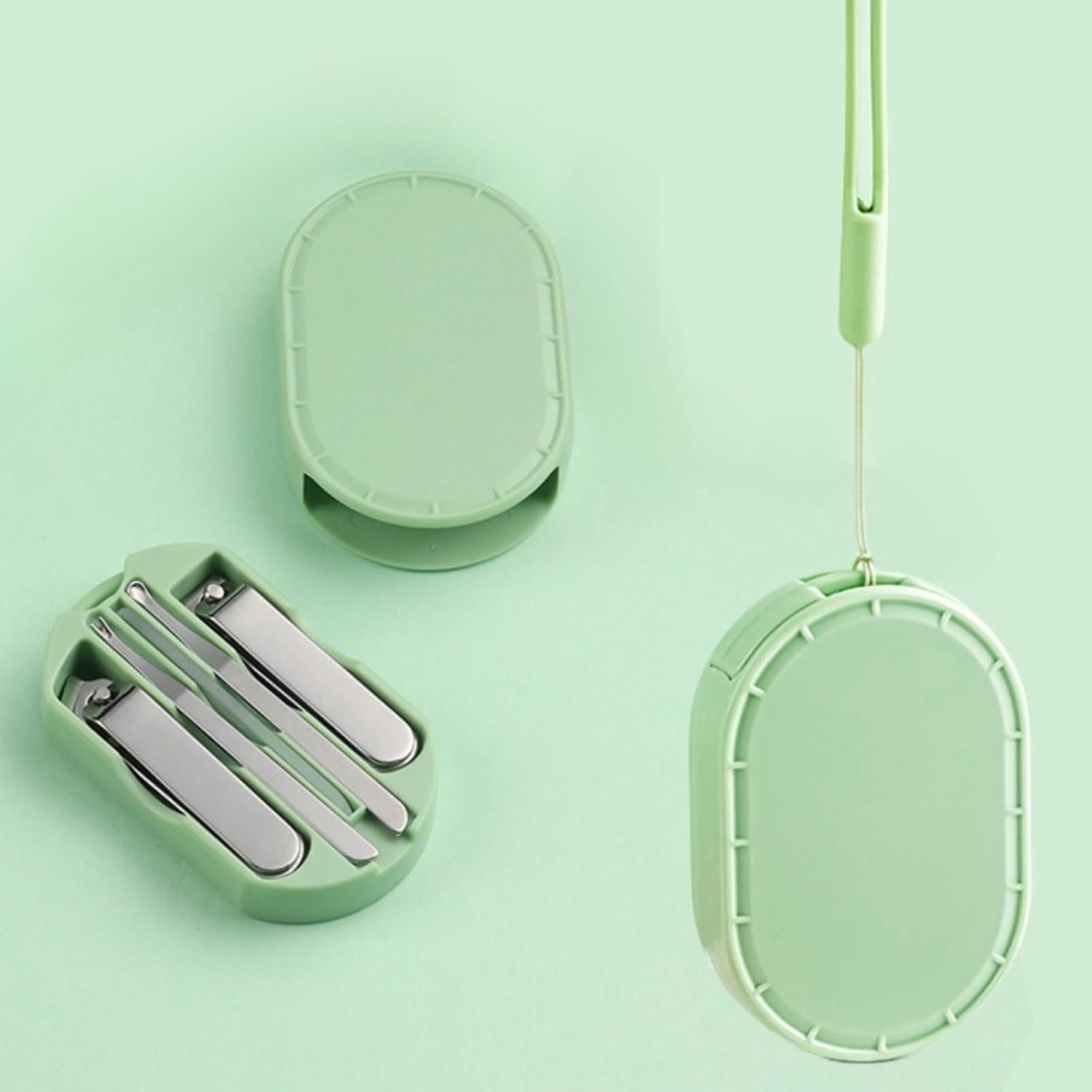 Manicure Set for Men & Women, 5-Piece Nail Care Kit, Portable Grooming Kit for Travel, Stainless Steel Nail Tools with Case Suitable for Home, Office, Outdoor Travel Kit - Image 4