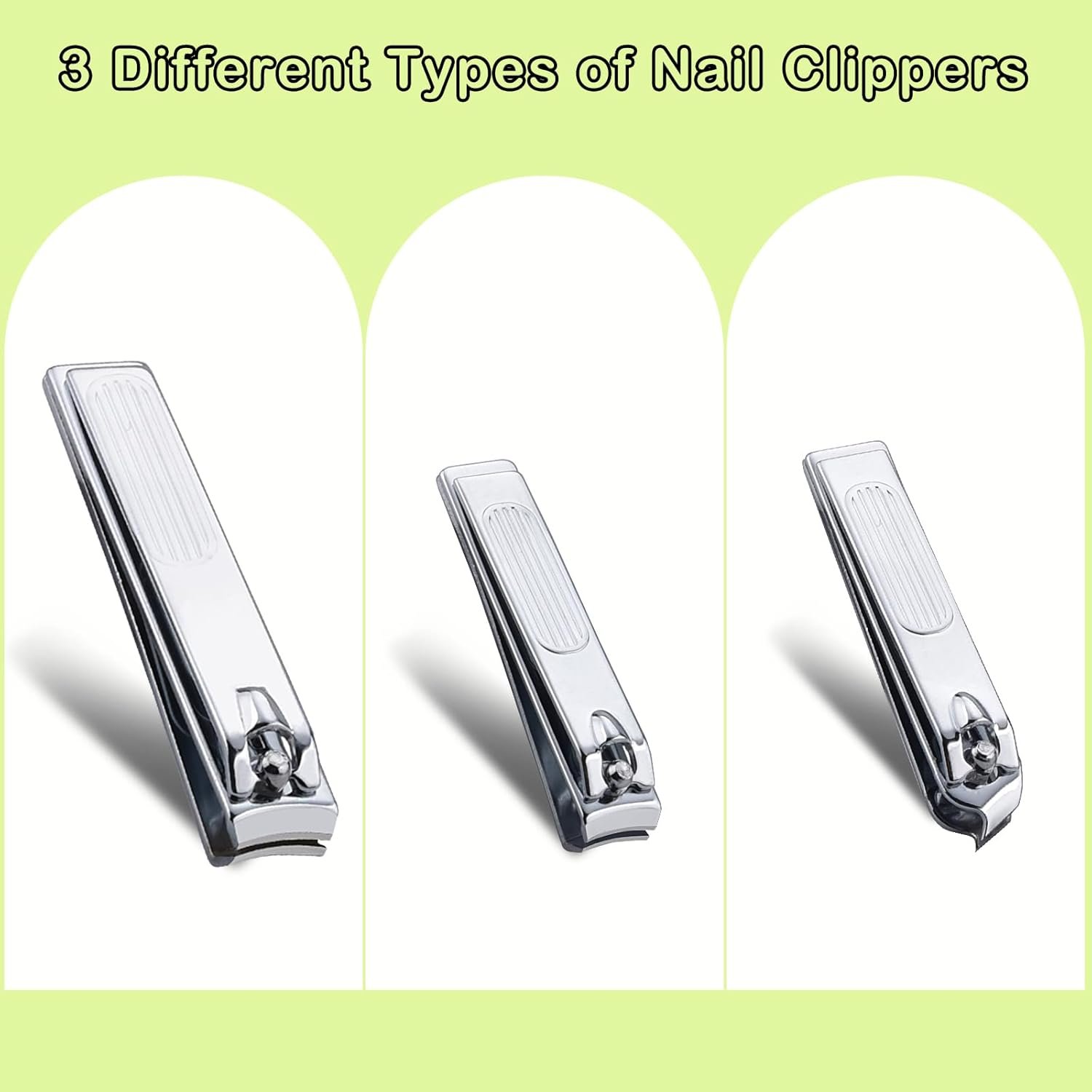 Nail Clipper Set with Leather Case, 6 in 1 Manicure Set Kit Personal Stainless Steel Fingernail Toenail Cutters, Suitable for Home, Workplace, Outdoor Travel, Gift for Men Women, Dark Black - Image 5