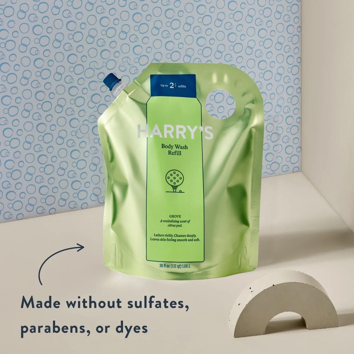 Harry's Men's Body Wash Refill, Grove Scent, 36 Fl Oz - Image 4