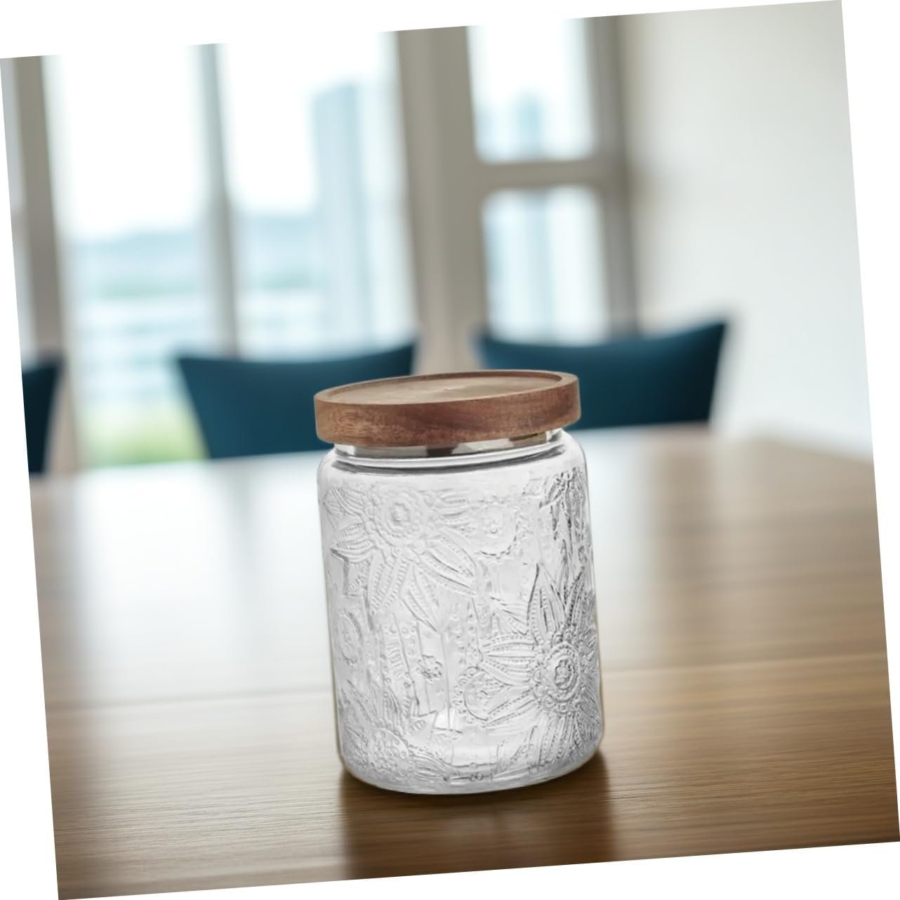 PRETYZOOM 700ml Jar Wide Mouth Lids Coffee Bean Jar for Glass Nut Storage Container - Image 4