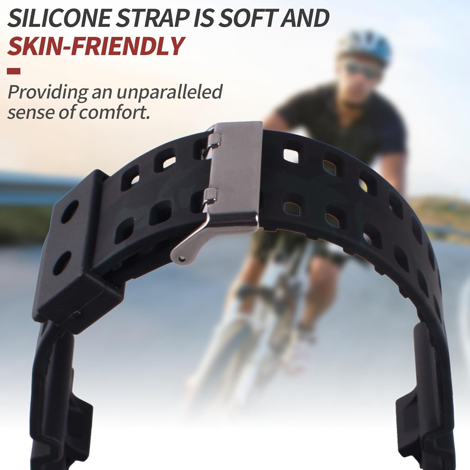 My Time OliBoPo Natural Resin Replacement Watch Band Strap for Casio Mens G-Shock GD120/GA-100/GA-110/GA-100C - Image 5