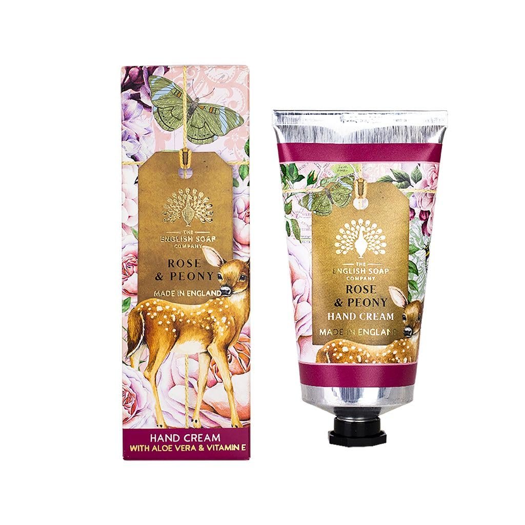 The English Soap Company Anniversary Hand Cream, Luxury Rose Hand Cream, Moisturising Hand Cream for Men & Women, Rose & Peony Scent 2.54 fl oz - Image 4