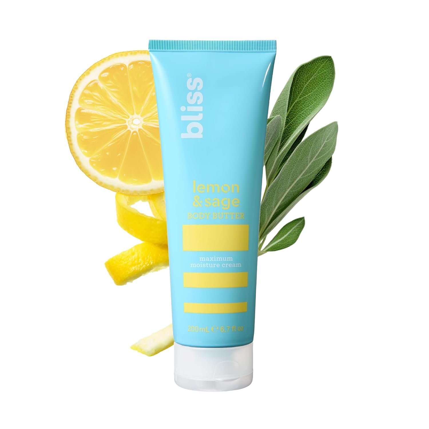 Bliss Lemon and Sage Body Butter - Iconic Scent with Shea Butter and Coconut Oil for Long-Lasting Maximum Moisture - Body Lotion for Smooth, Soft Skin - Vegan and Cruelty-Free - 6.7 Fl Oz - Image 2