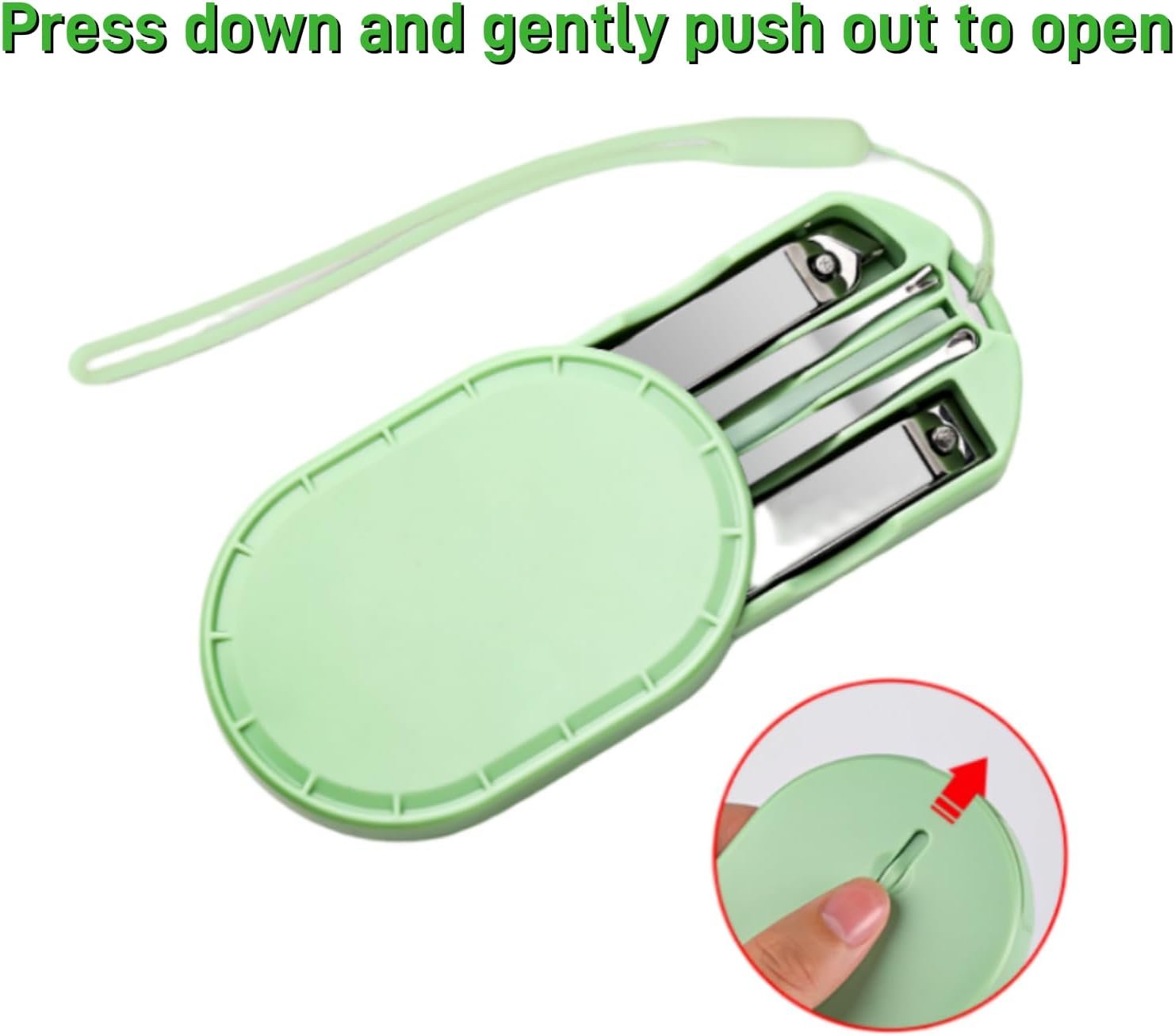 Manicure Set for Men & Women, 5-Piece Nail Care Kit, Portable Grooming Kit for Travel, Stainless Steel Nail Tools with Case Suitable for Home, Office, Outdoor Travel Kit - Image 7