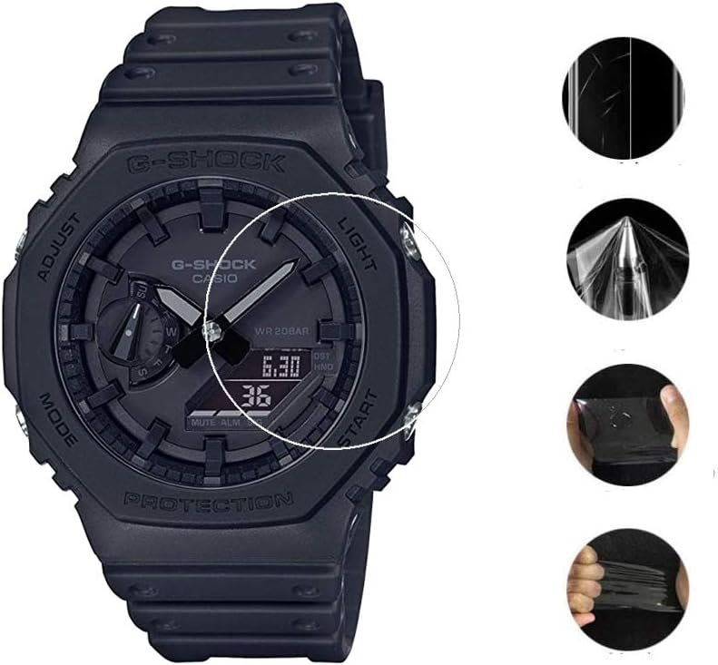Screen Protector for Casio G-shock GA-2100,Explosion-Proof Ultra-Thin Anti-Scratch Screen Protector for Casio GA-2100 Crystal Clear (3 Pack) - Image 3