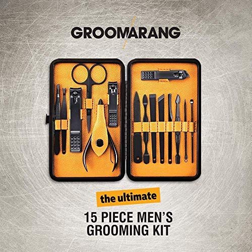 The Ultimate 15 Piece Men’s Manicure Nal Set - Professional Stainless Steel Pedicure Kit - Grooming Case For Travel - Image 3