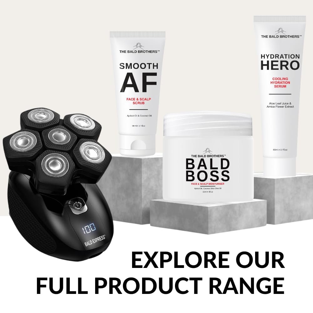 The Bald Brothers Bald Head Care with Apricot Seed Oil | Face & Scalp Moisturizer | Protects, Hydrates, Vegan, No Grease, Matte | Bald Head Moisturizer | No Fragrance | 90 Day Supply | 3oz - Image 9