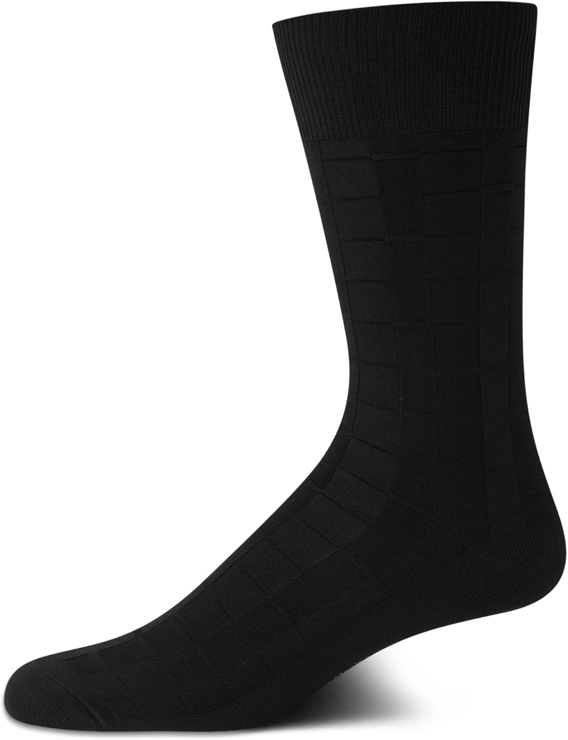 Calvin Klein Mens Dress Socks - 1 Pair Egyptian Cotton Blend with Comfort Stay-Up Cuff - Soft, Breathable & Smooth Crew Socks - Image 2