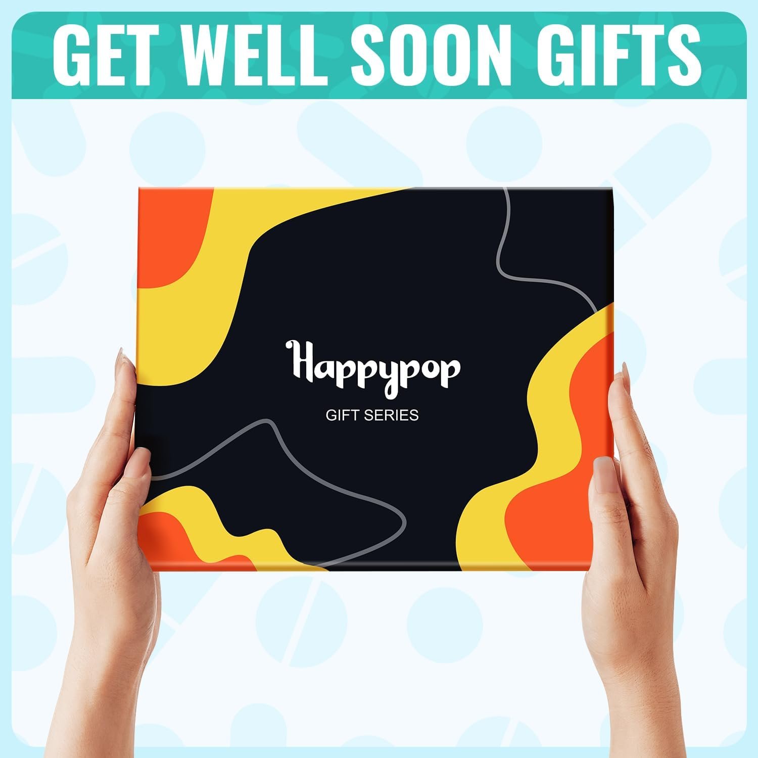 HAPPYPOP Get Well Soon Gifts for Men Women - After Surgery Gift, Cancer Awareness Chemo Recovery Sock - Image 8
