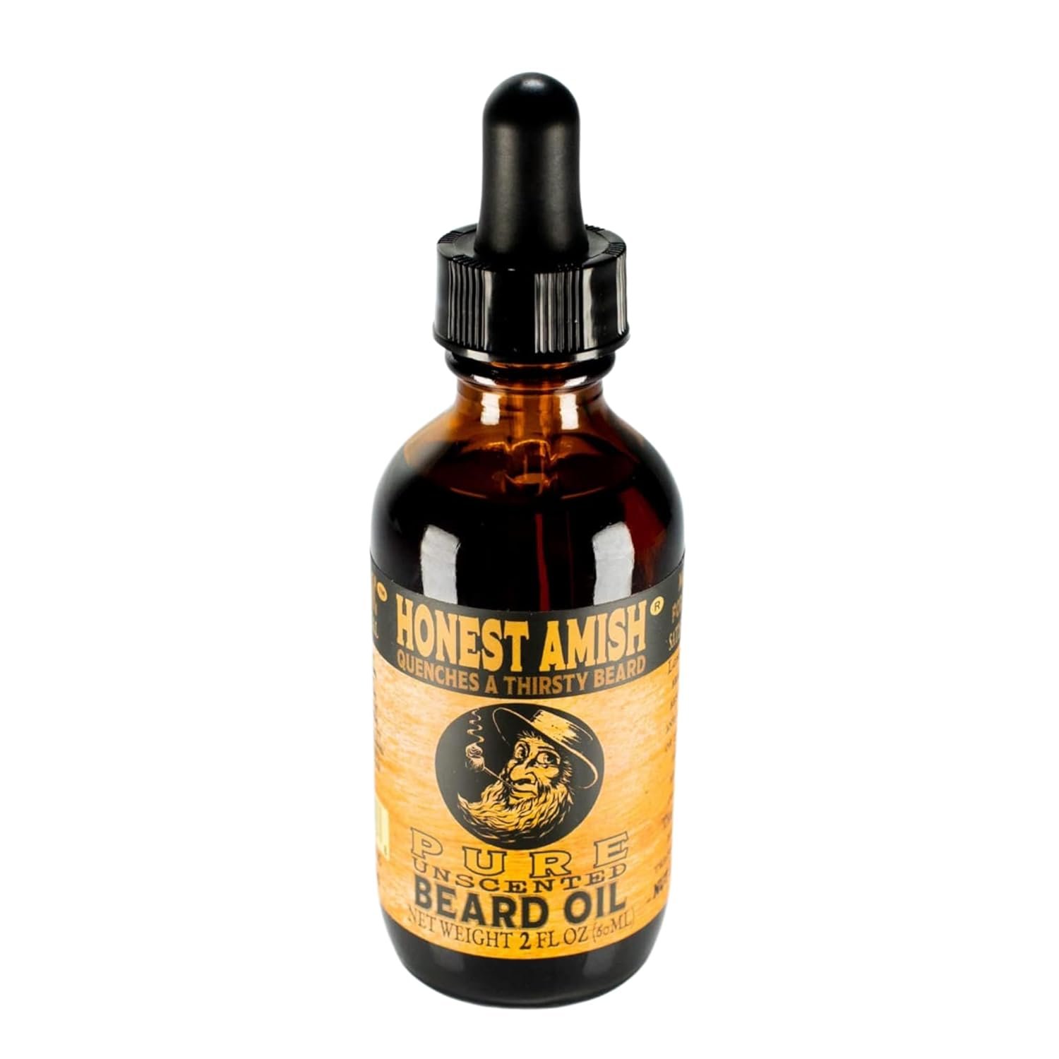 Honest Amish - Pure Beard Oil - 2 Ounce - Fragrance Free - Image 2