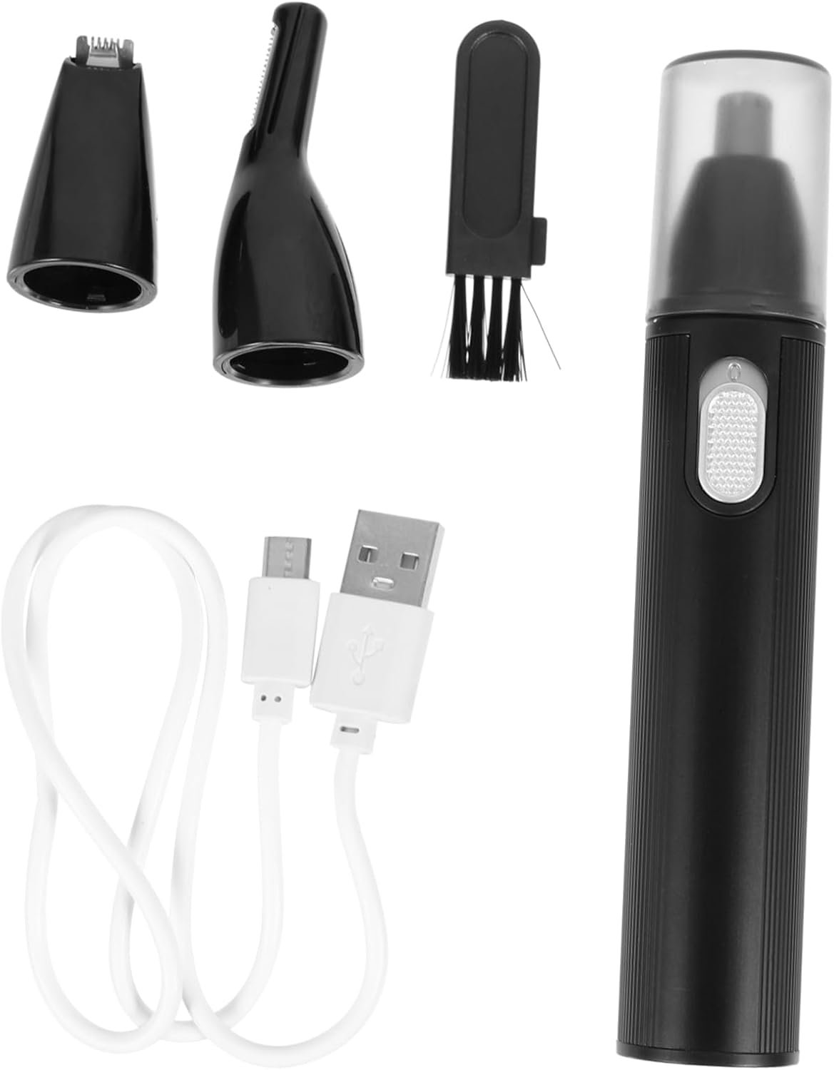 1Set Electric Nose Hair Trimmer Personal Care Device for Easy Hair Removal Painless Nose Hair Cleaning Tool for Men Women Compact Design Black - Image 2