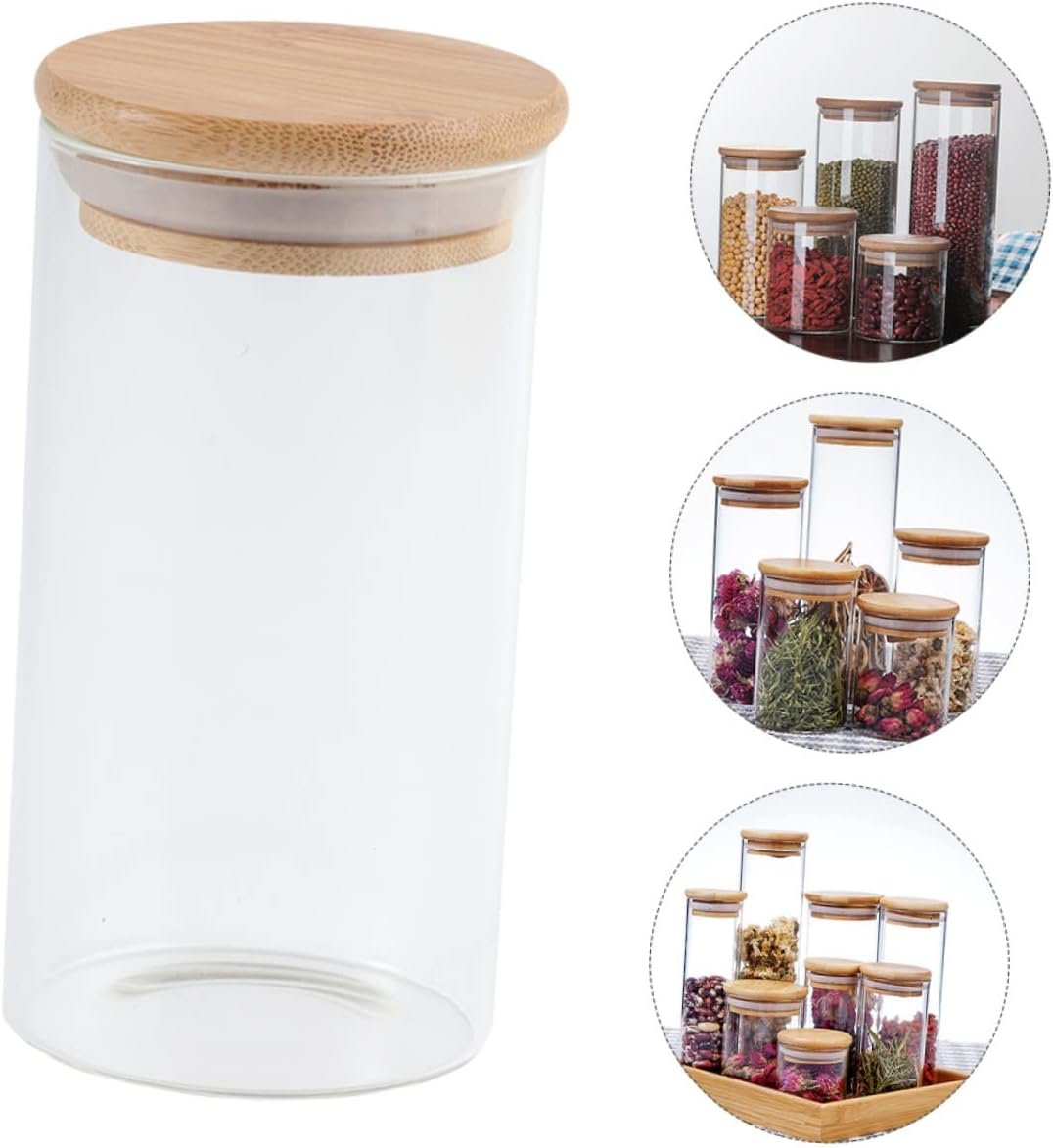 Luxshiny Glass Sealed Jar Set 350ml Storage Jars Clamp Lids for Airtight Storage of Cereals Tea Nuts - Image 10