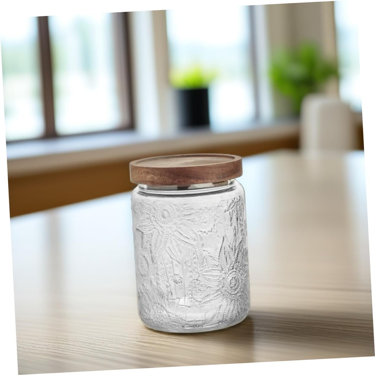 PRETYZOOM 700ml Jar Wide Mouth Lids Coffee Bean Jar for Glass Nut Storage Container - Image 9