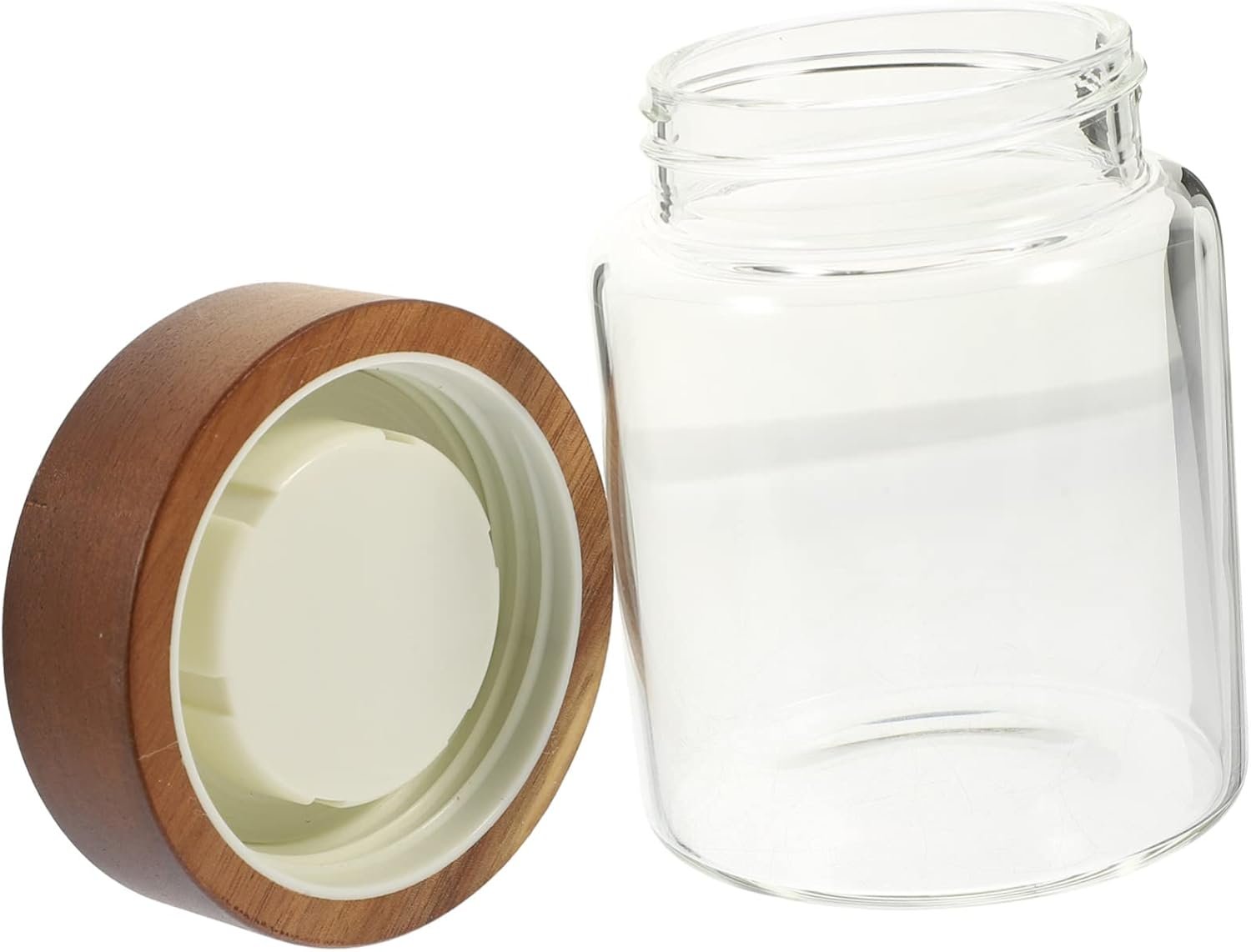 PRETYZOOM Sturdy Glass Coffee Bean Storage Jar 350ml Airtight Canister Snack Storage Bottle Food Holder for Kitchen - Image 2